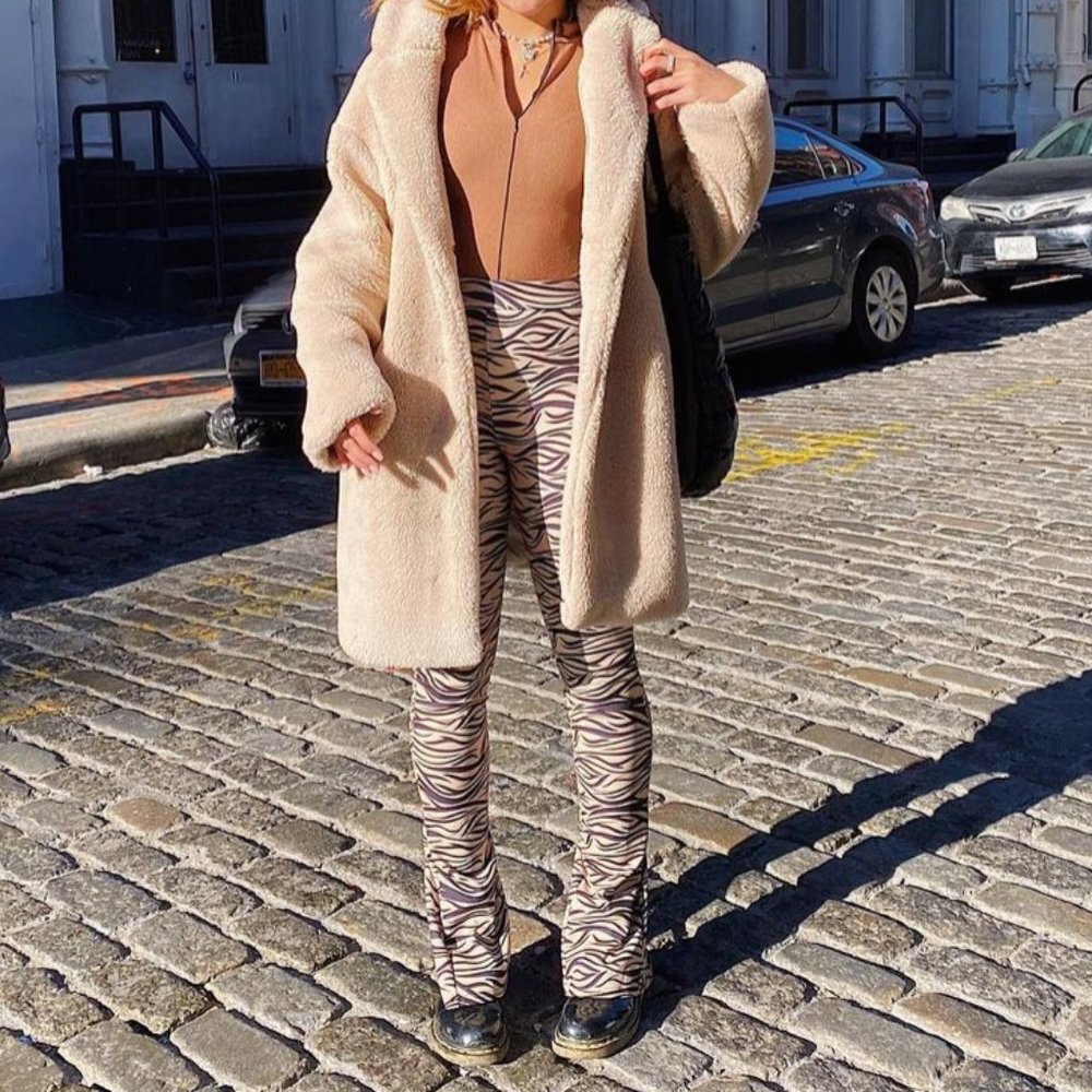 Flared Zebra Print